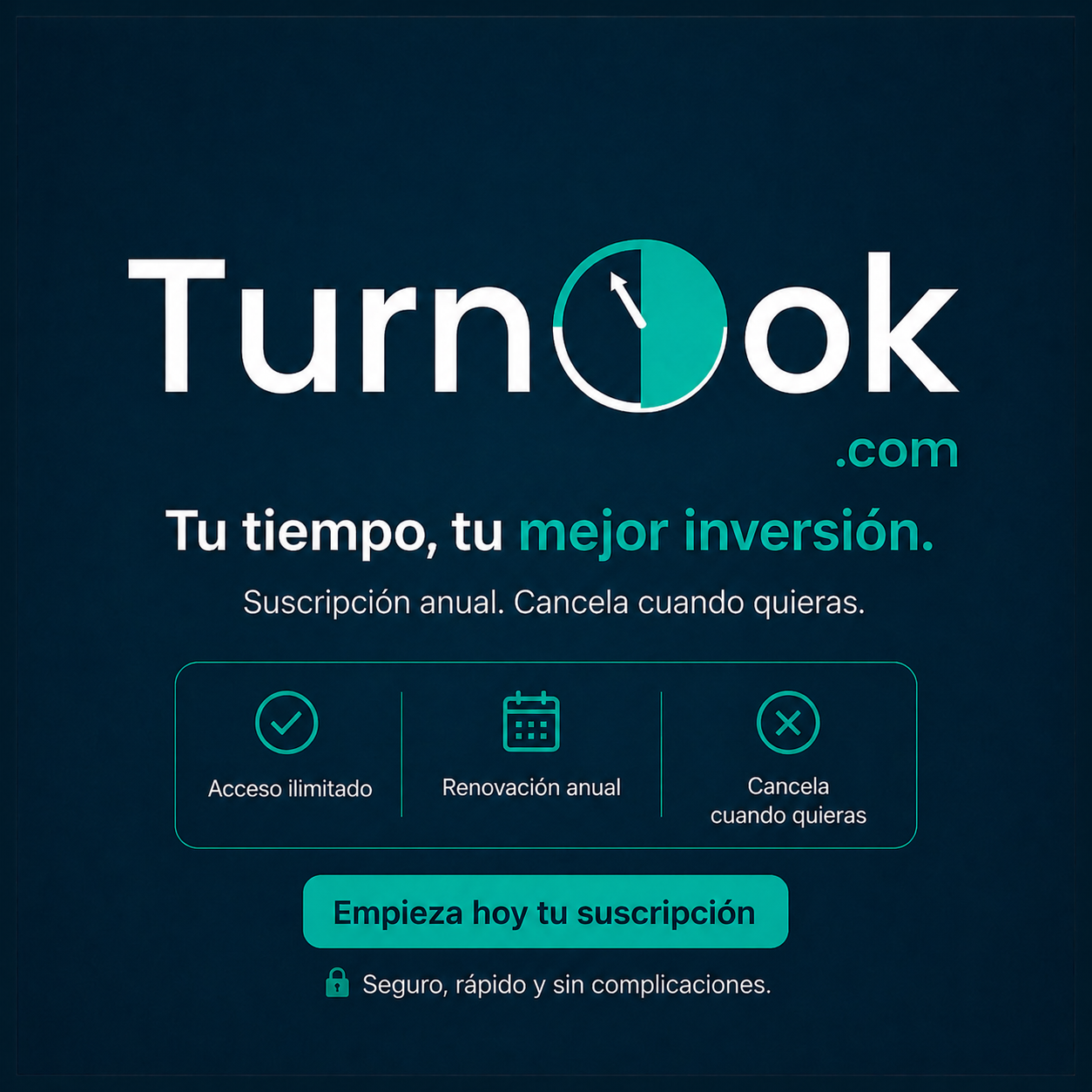 Suscripción anual Turnook